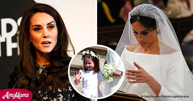 Prueba de vestido de Princesa Charlotte hizo llorar a Kate Middleton antes de boda de Meghan Markle