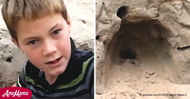 Niño de 11 años jugando en una playa descubre a niña enterrada viva en la arena