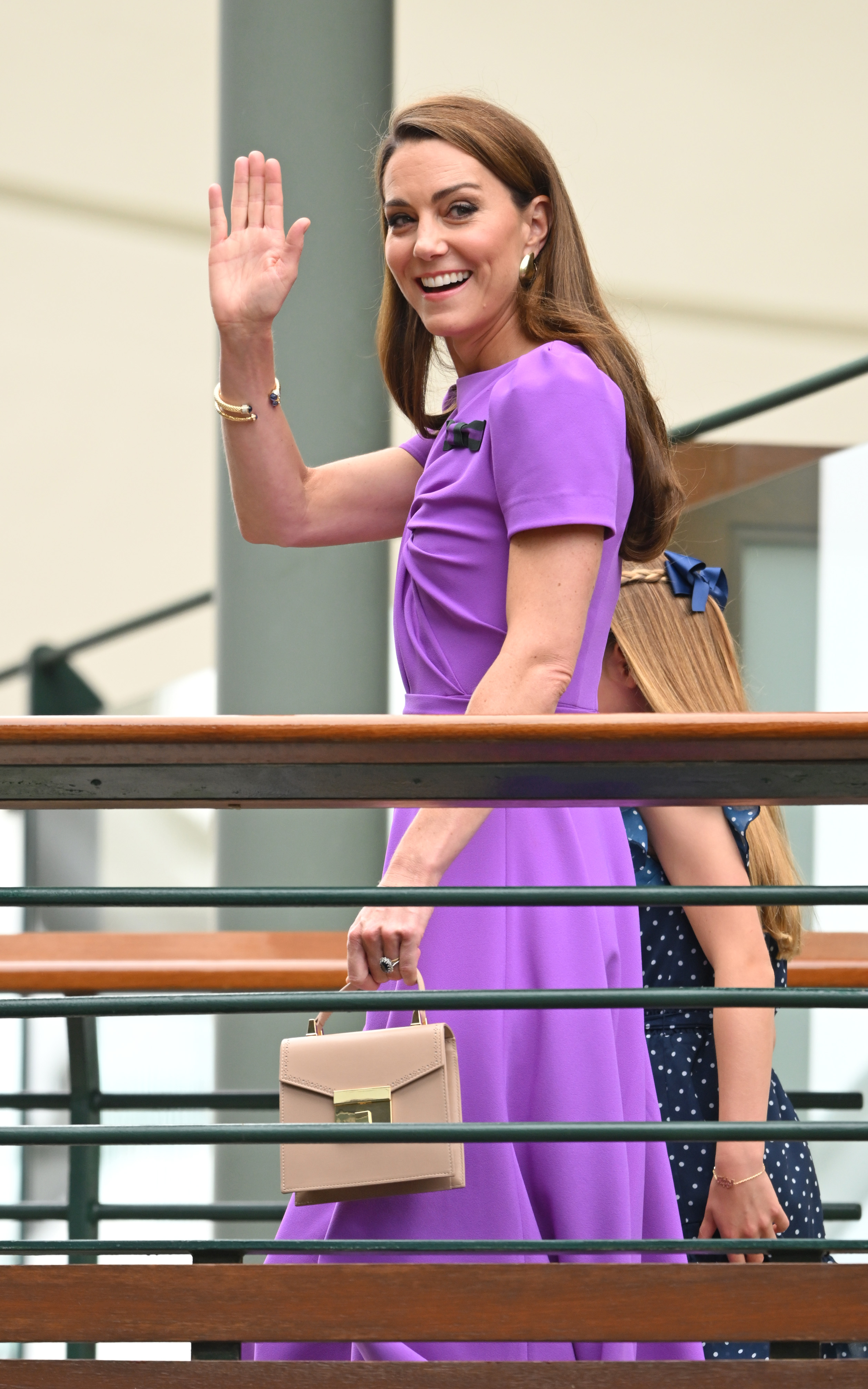 Catherine, princesa de Gales, y la princesa Charlotte de Gales asisten a la decimocuarta jornada del Campeonato de Tenis de Wimbledon en Londres, Inglaterra, el 14 de julio de 2024 | Fuente: Getty Images