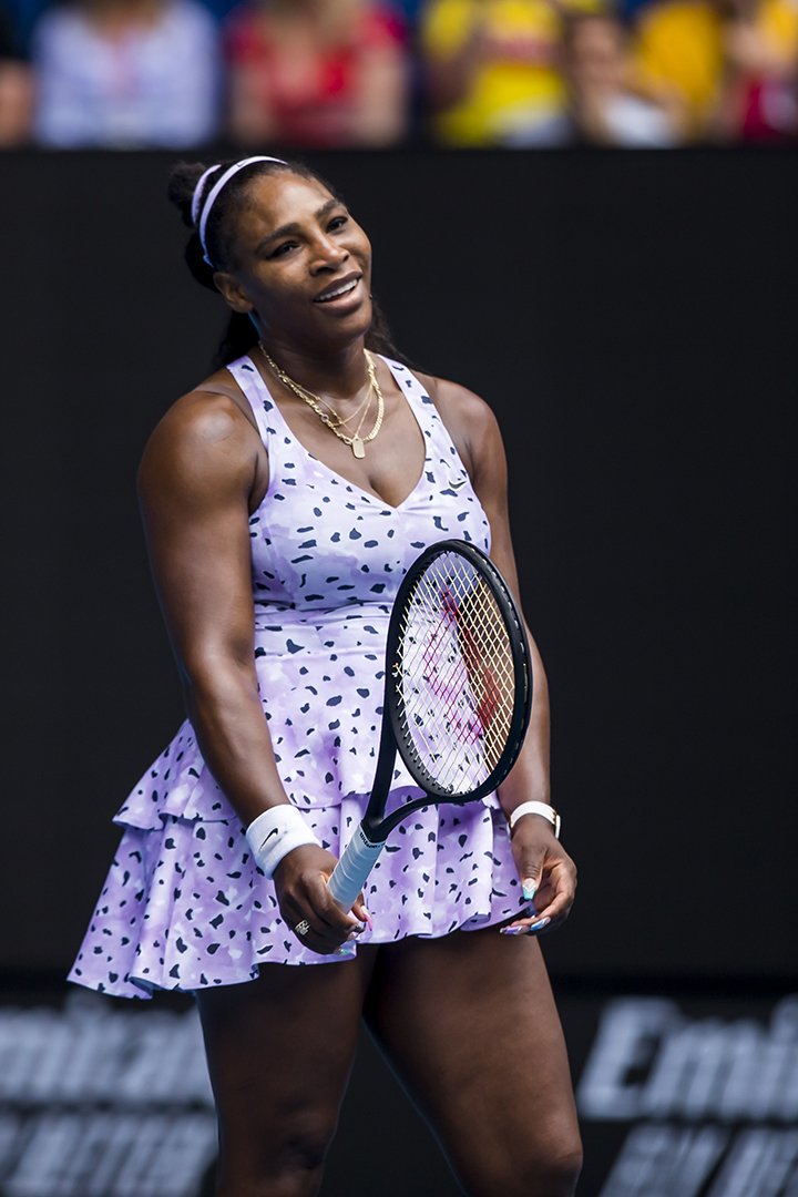 Serena Williams en Melbourne Park (Australia), el 22 de enero de 2020. | Foto: Getty Images