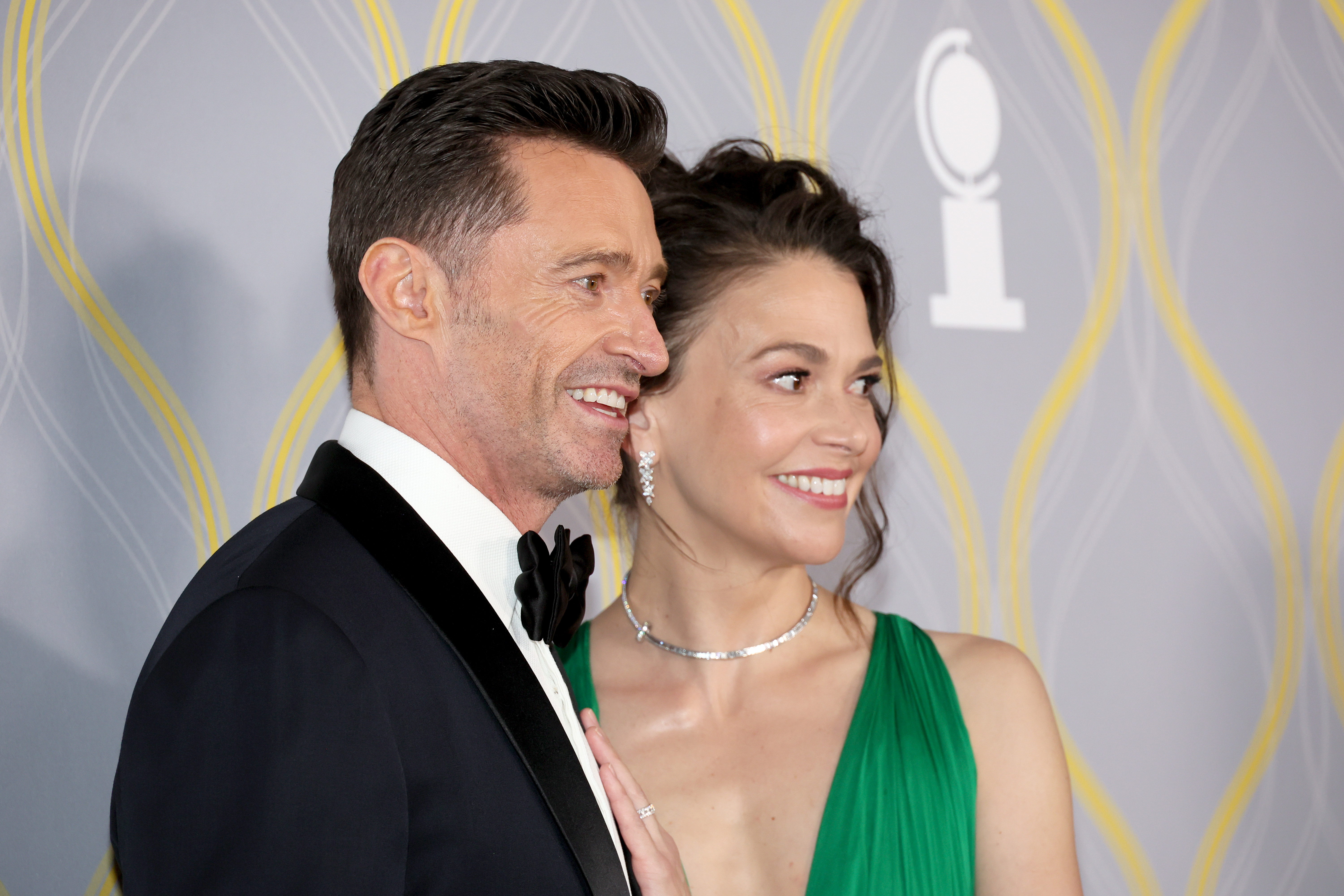 Hugh Jackman y Sutton Foster en Nueva York | Fuente: Getty Images