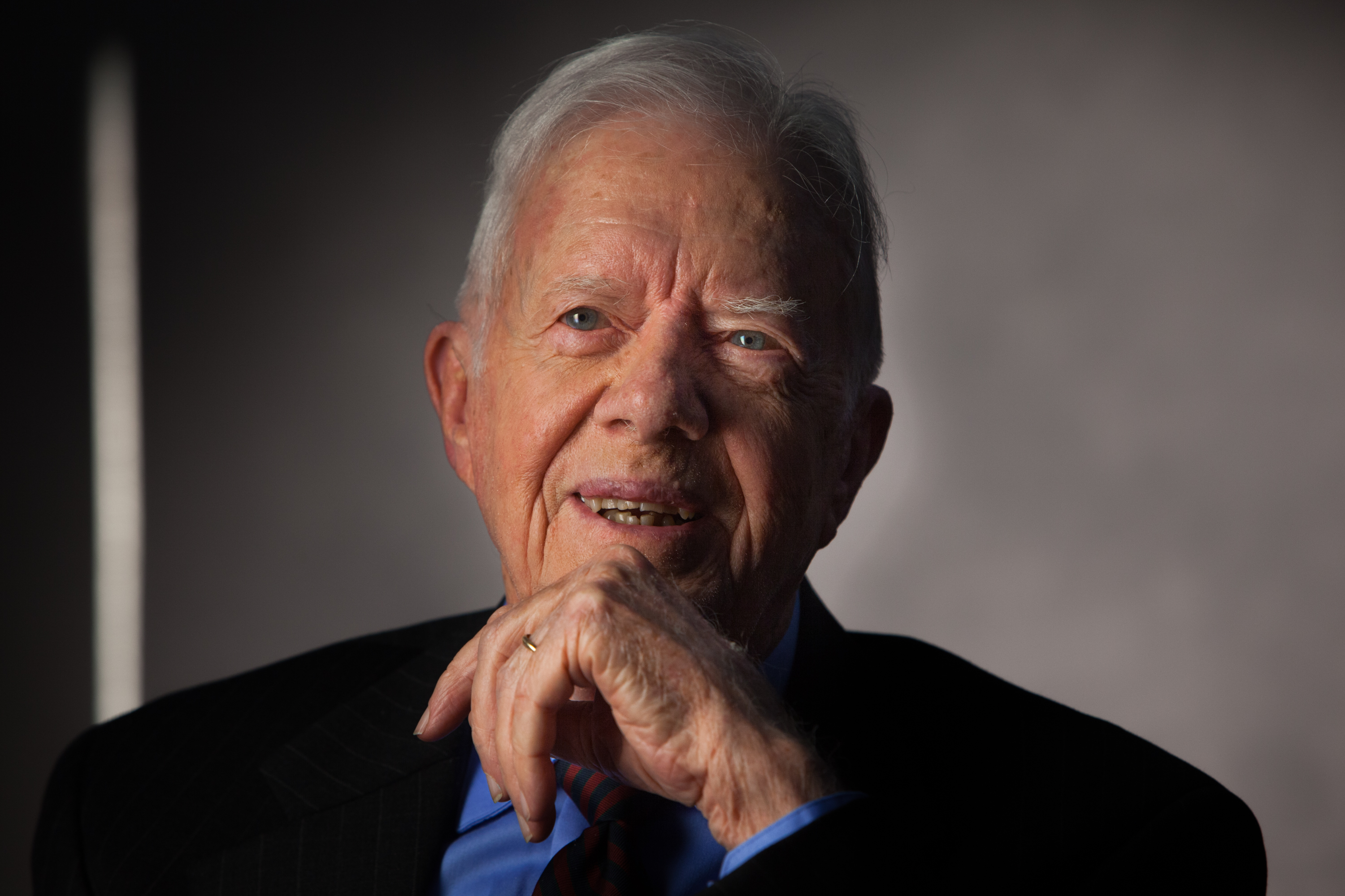 El ex presidente Jimmy Carter fotografiado en el Centro Carter de Atlanta, Georgia, el 14 de septiembre de 2011. | Fuente: Getty Images