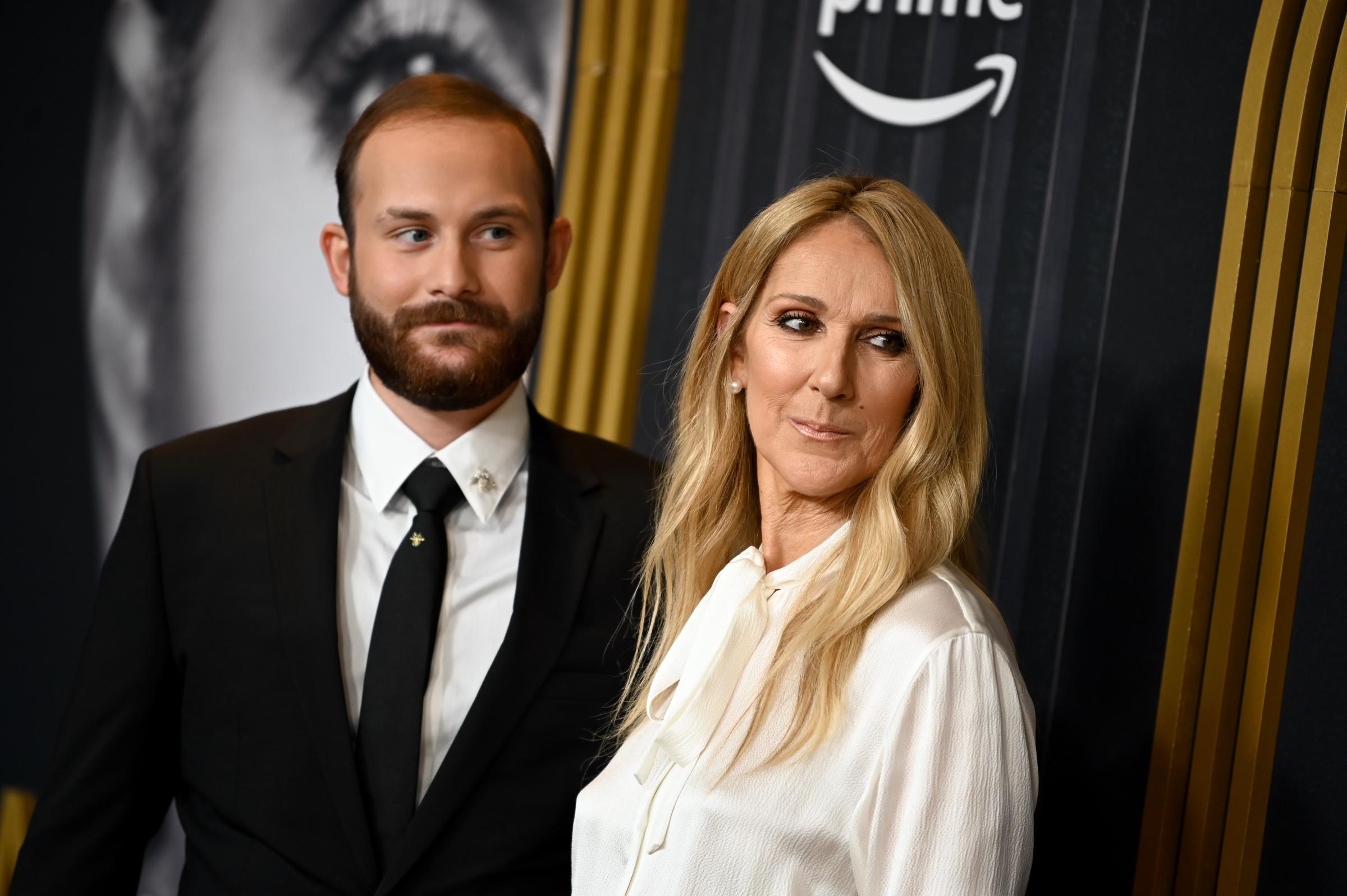 René-Charles Angélil y Céline Dion asisten a la proyección especial de "I Am: Celine Dion" en Nueva York el 17 de junio de 2024 | Fuente: Getty Images