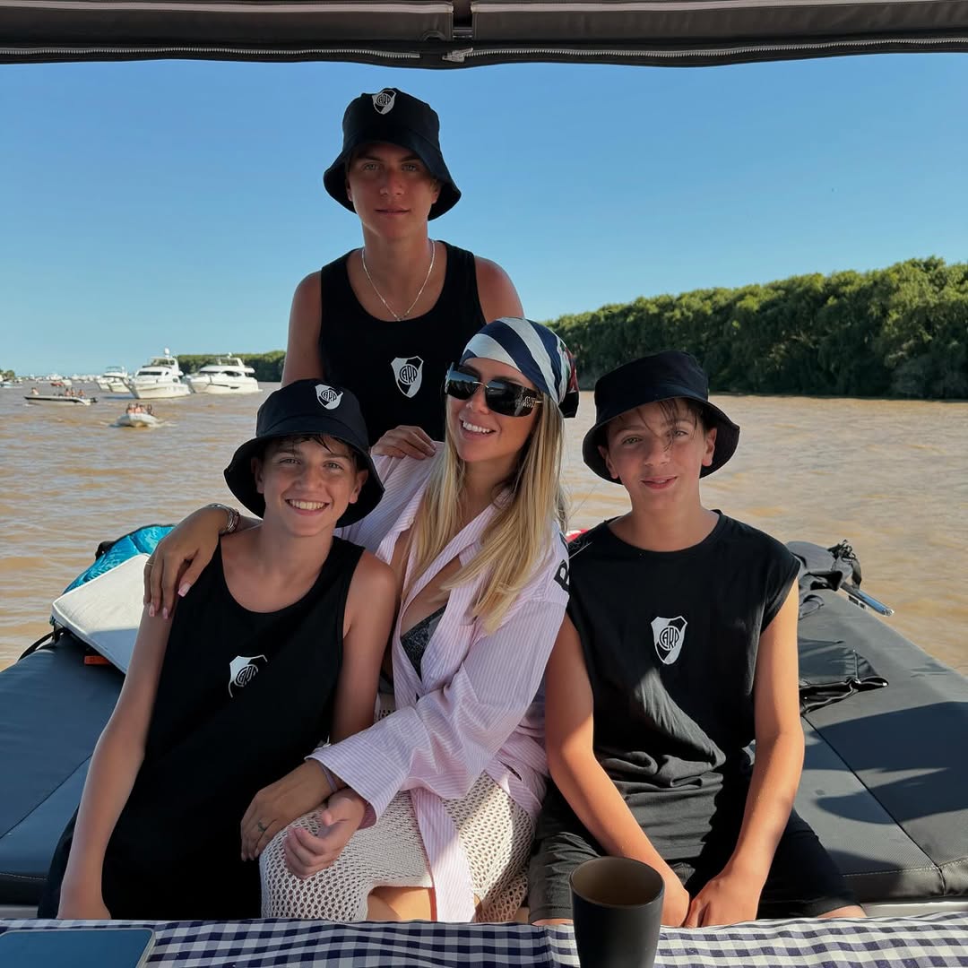 Wanda Nara y sus hijos en la celebración del cumpleaños de su primogénito, Valentino | Fuente: instagram.com/wanda_nara