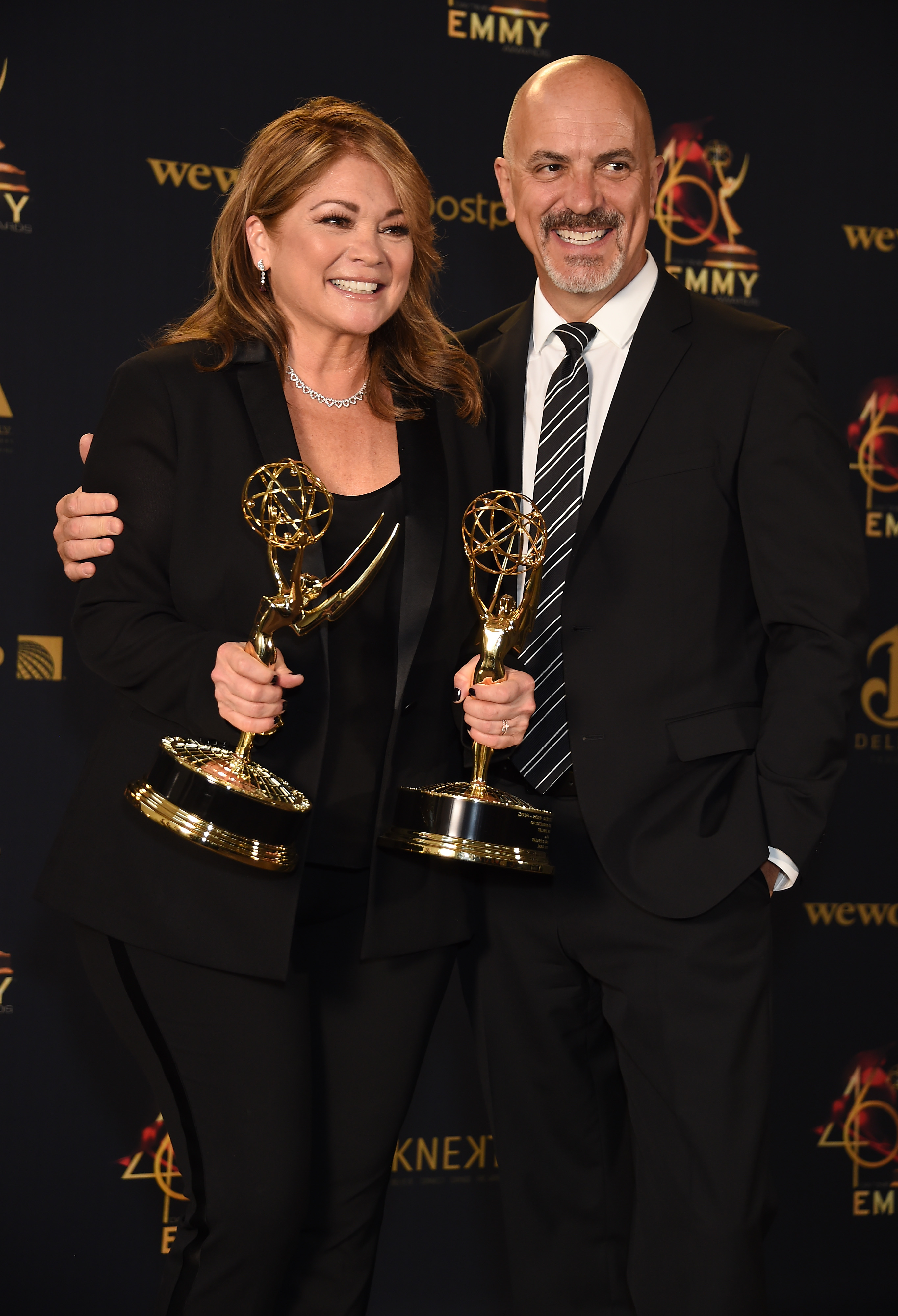 Valerie Bertinelli y Tom Vitale en la 46ª edición de los Premios Daytime Emmy en Pasadena, California, el 5 de mayo de 2019 | Fuente: Getty Images