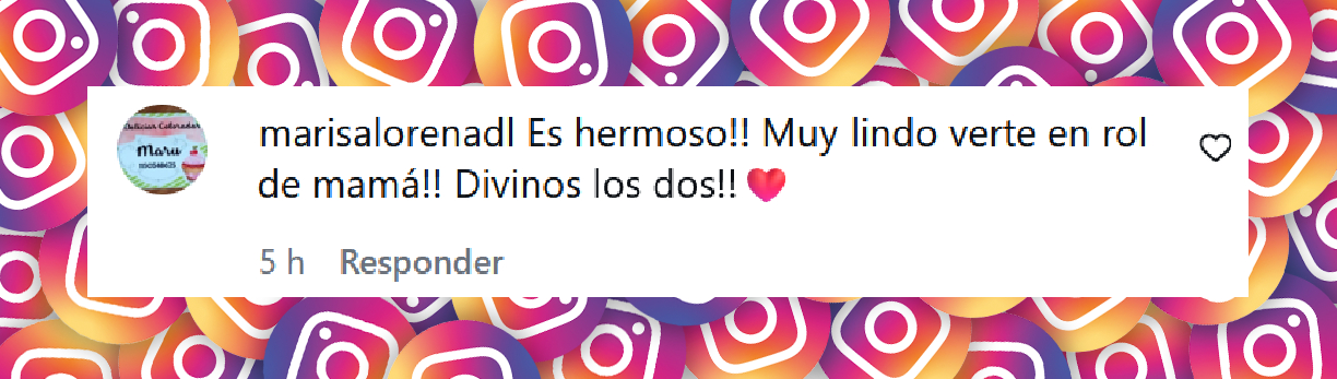 Comentario de una usuaria sobre la técnica de estimulación de Sol Pérez para su hijo Marco | Fuente: Instagram/lasobrideperez