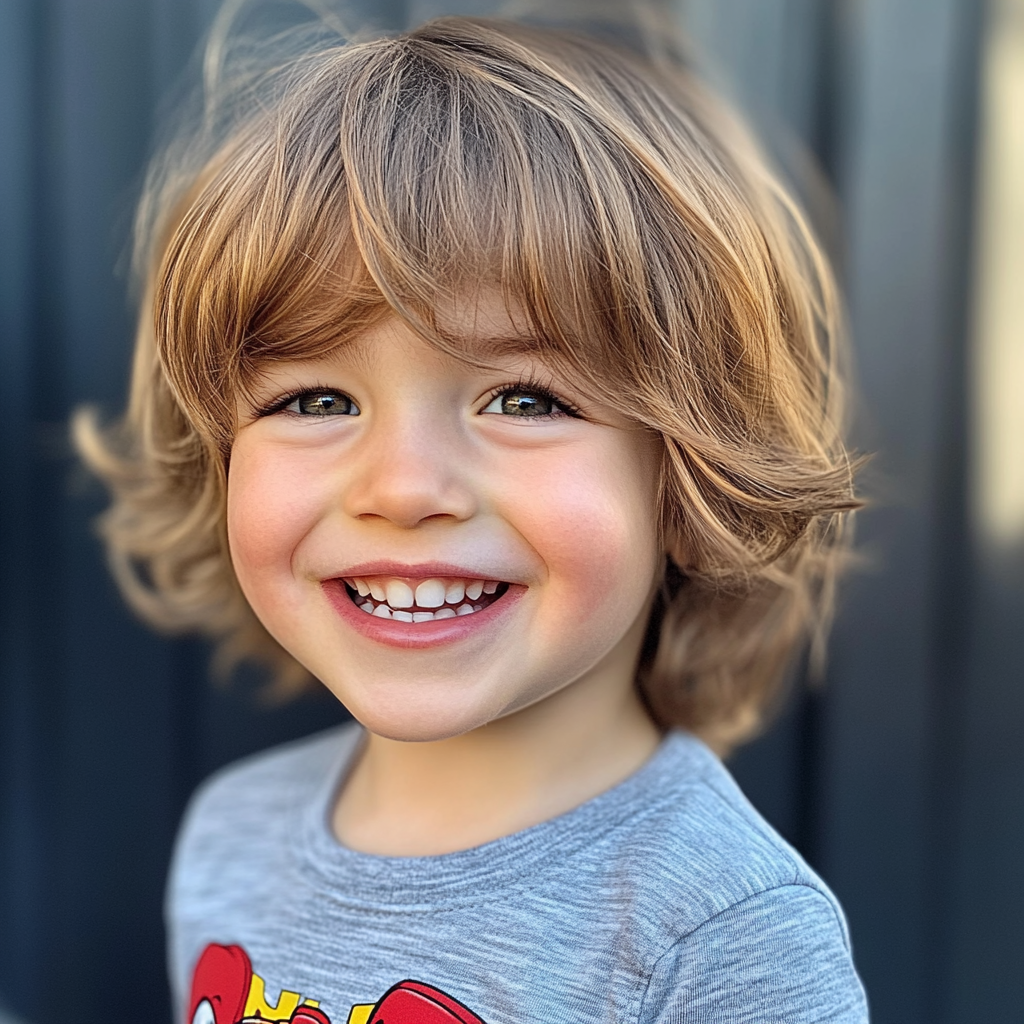 Un niño sonriente | Fuente: Midjourney