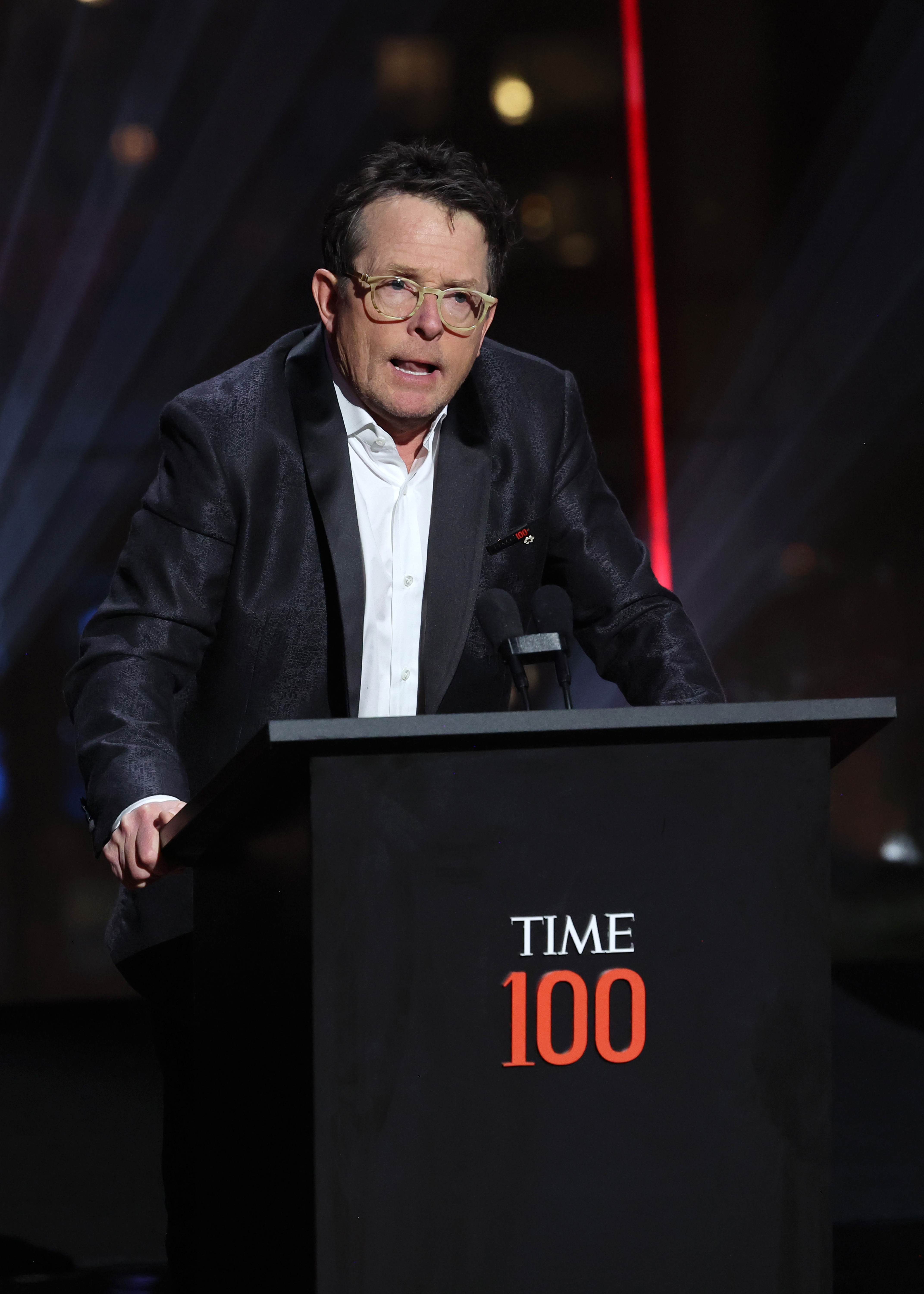 Michael J. Fox durante la Gala TIME100 2024 en abril de 2024 | Fuente: Getty Images