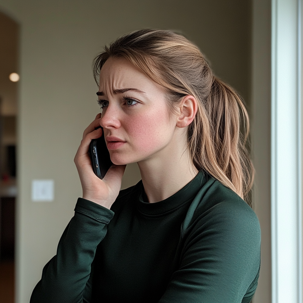 Una mujer hablando por teléfono | Fuente: Midjourney