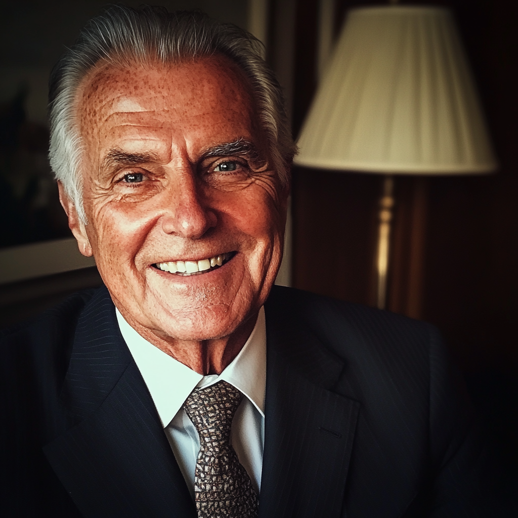 Un anciano sonriente | Fuente: Midjourney