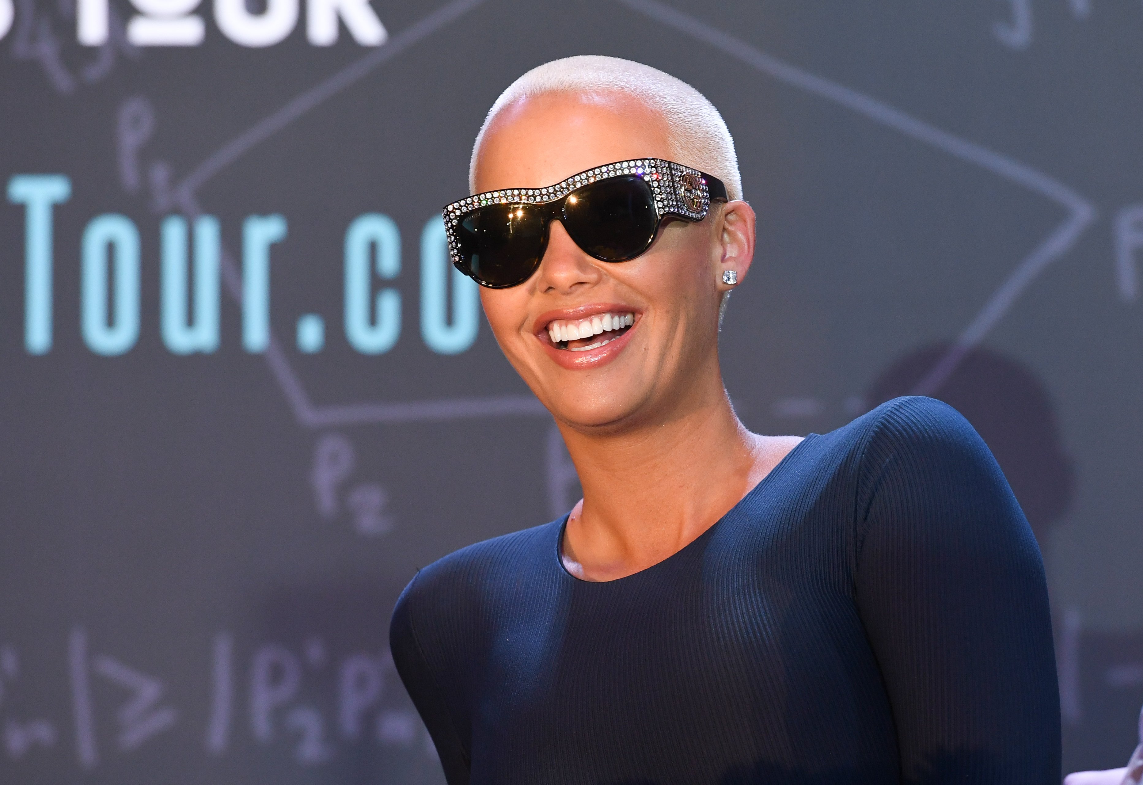 Amber Rose durante una aparición en la Universidad Clark Atlanta el 20 de abril de 2017 en Atlanta, Georgia. | Foto: Getty Images