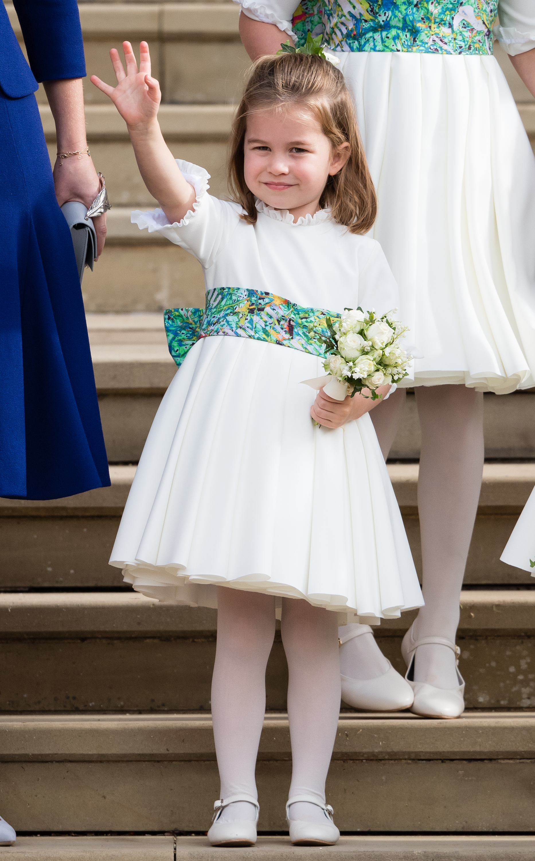 La princesa Charlotte en la boda de la princesa Eugenie y Jack Brooksbank el 12 de octubre de 2018, en Windsor, Inglaterra. | Foto: Getty Images