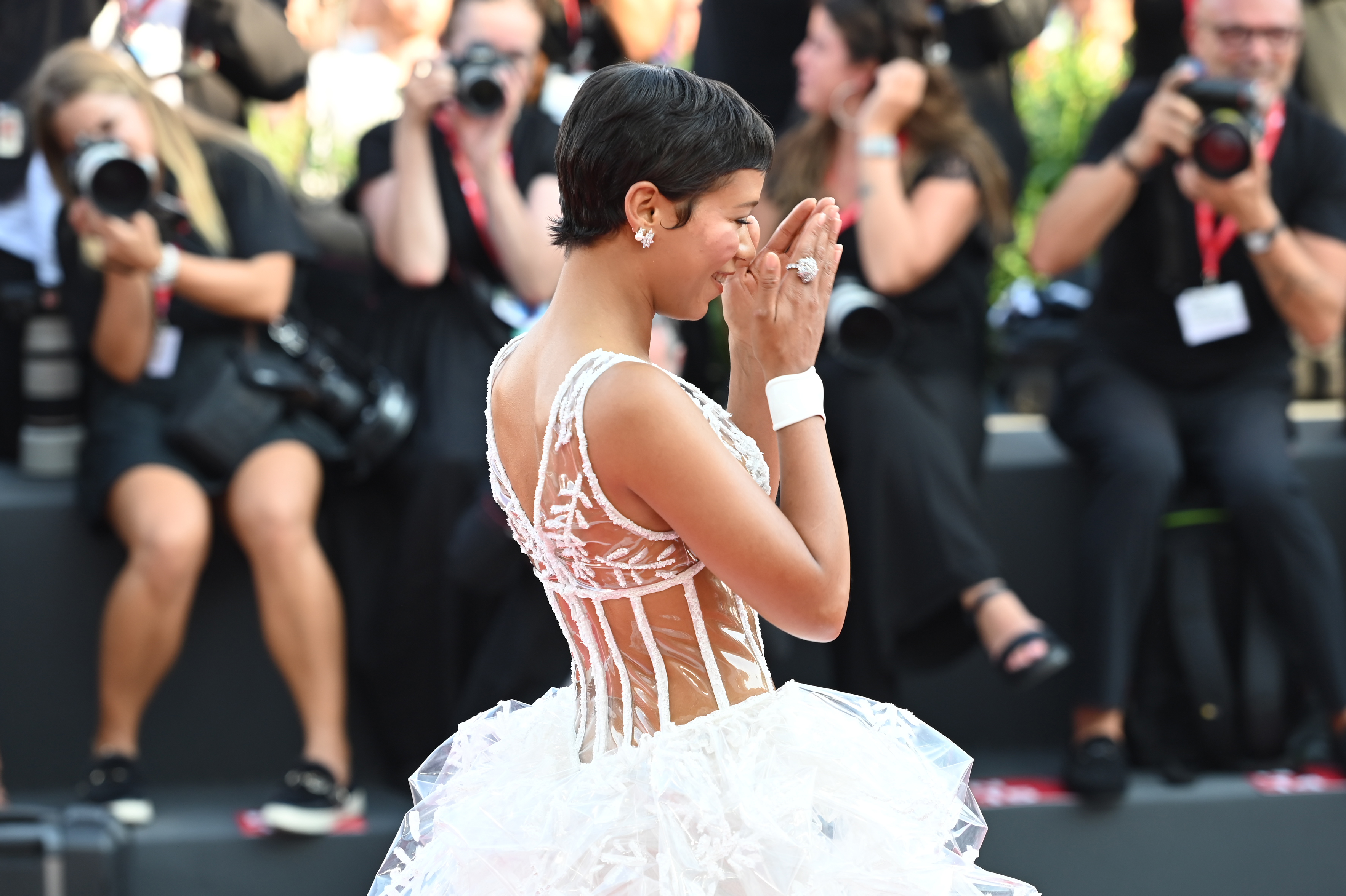 Taylor Russell durante la 81ª edición del Festival Internacional de Cine de Venecia, el 28 de agosto de 2024, en Venecia, Italia. | Fuente: Getty Images