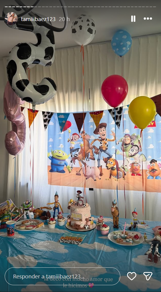 Jamaica, la hija de L-Gante y Tamara Báez cumplió 5 años | Fuente: Instagram/tamiiibaez123