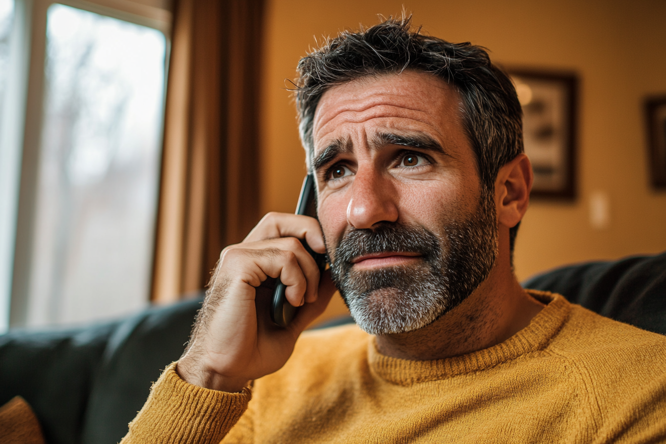 Un hombre hablando por teléfono | Fuente: Midjourney