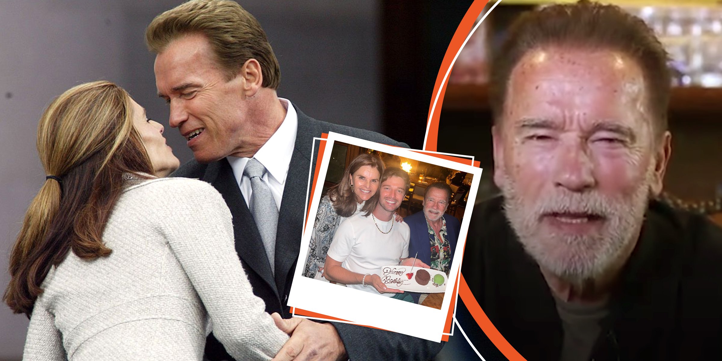 Arnold Schwarzenegger y Maria Shriver | Arnold Schwarzenegger y Maria Shriver con su hijo Patrick Schwarzenegger | Arnold Schwarzenegger | Foto:  youtube.com/The Telegraph | instagram.com/patrickschwarzenegger | Getty Images