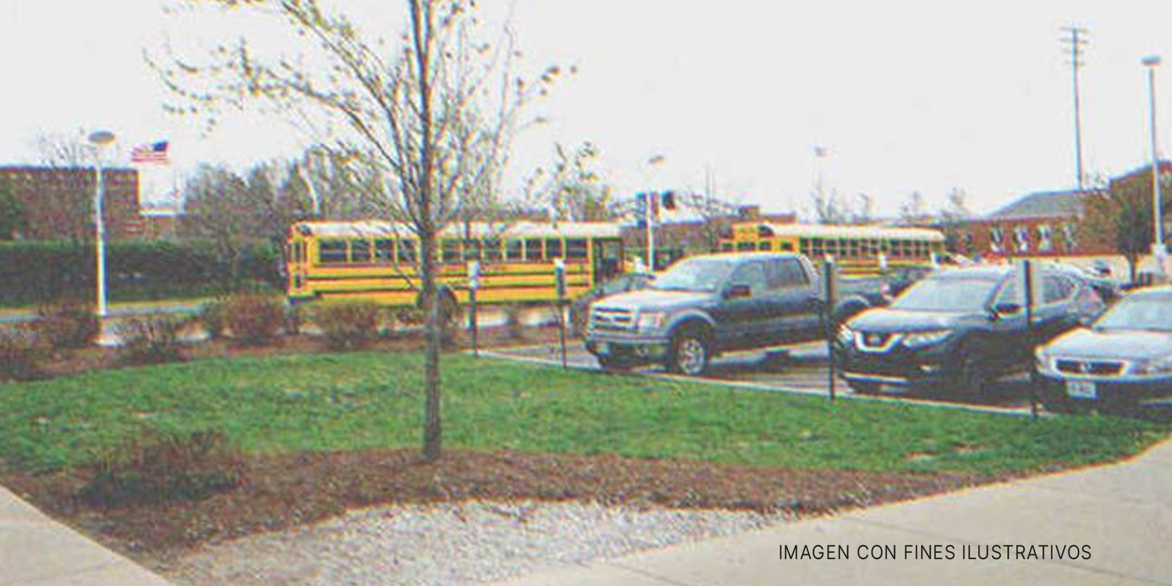 El estacionamiento de una escuela. | Foto: Shutterstock