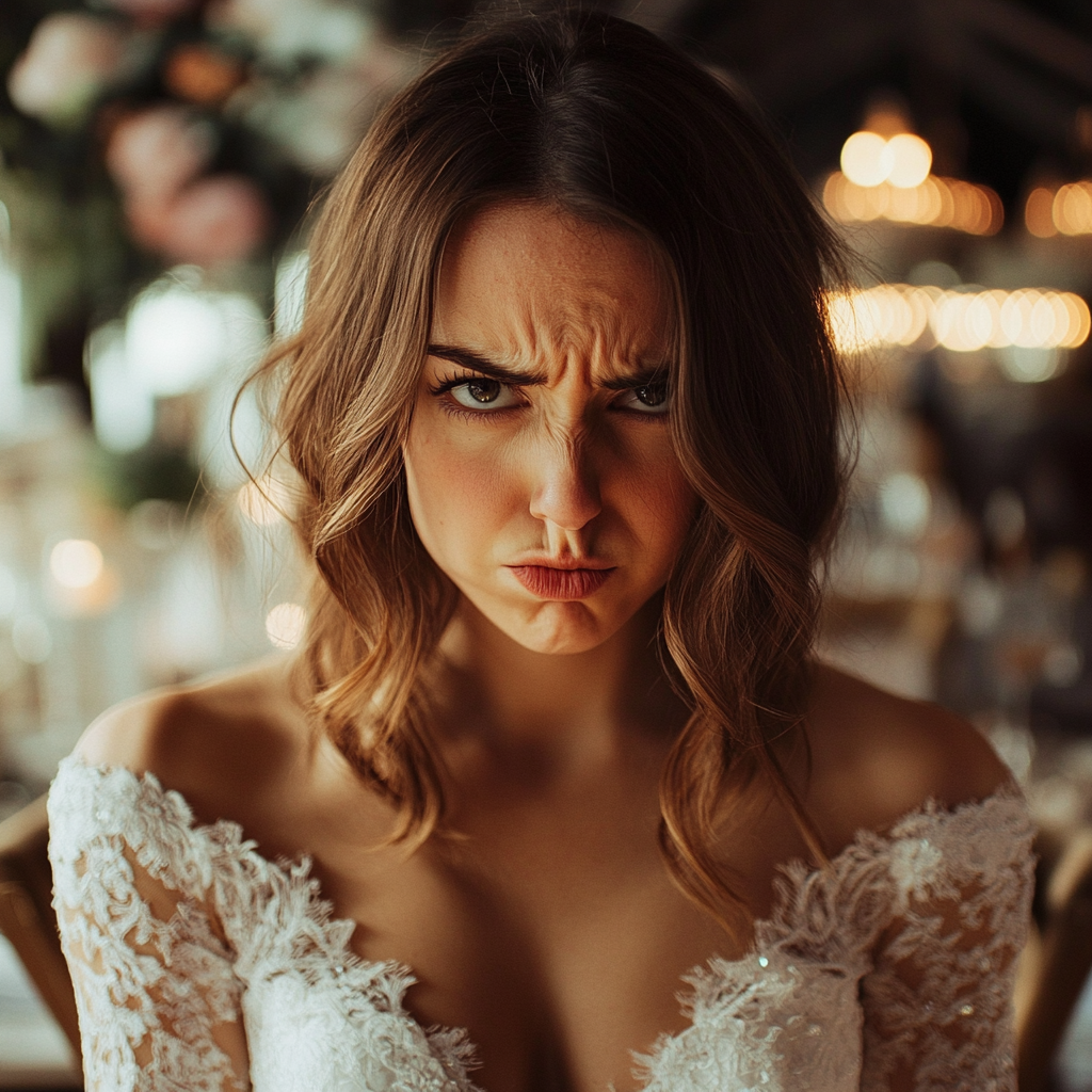 Una novia enfadada | Fuente: Midjourney