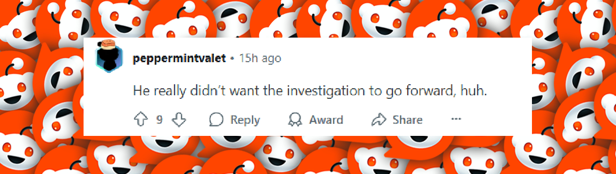 Un comentario en una publicación de Reddit compartida el 19 de julio de 2025. | Fuente: Reddit/r/popculturechat