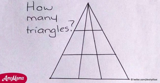 ¿Cuántos triangulos ves? Este desafío mental está dividiendo a Internet