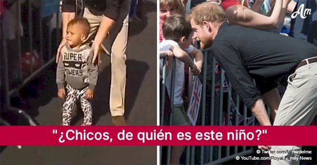 El príncipe Harry enciende su instinto paterno al instante tras notar a niño perdido en la multitud