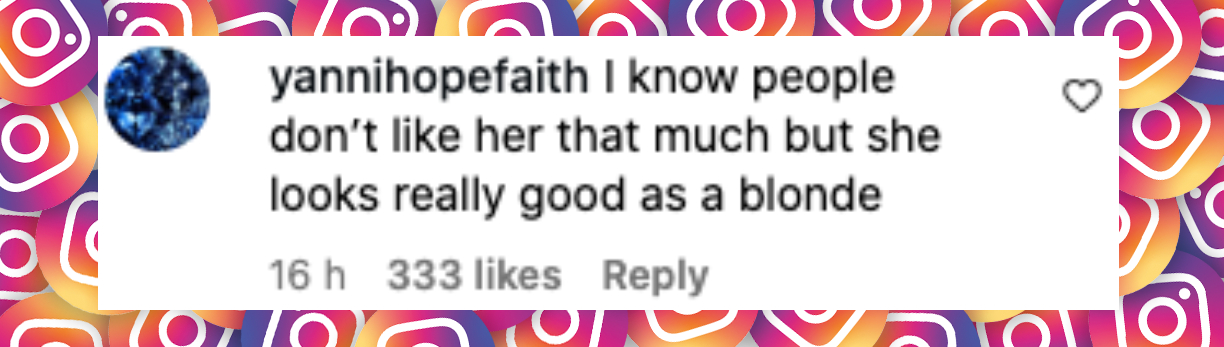 Comentario de un internauta sobre Jennifer Lopez, publicado el 5 de junio de 2025: "Se que a la gente no le gusta mucho pero luce realmente bien como rubia". | Fuente: Instagram/entertainmenttonight