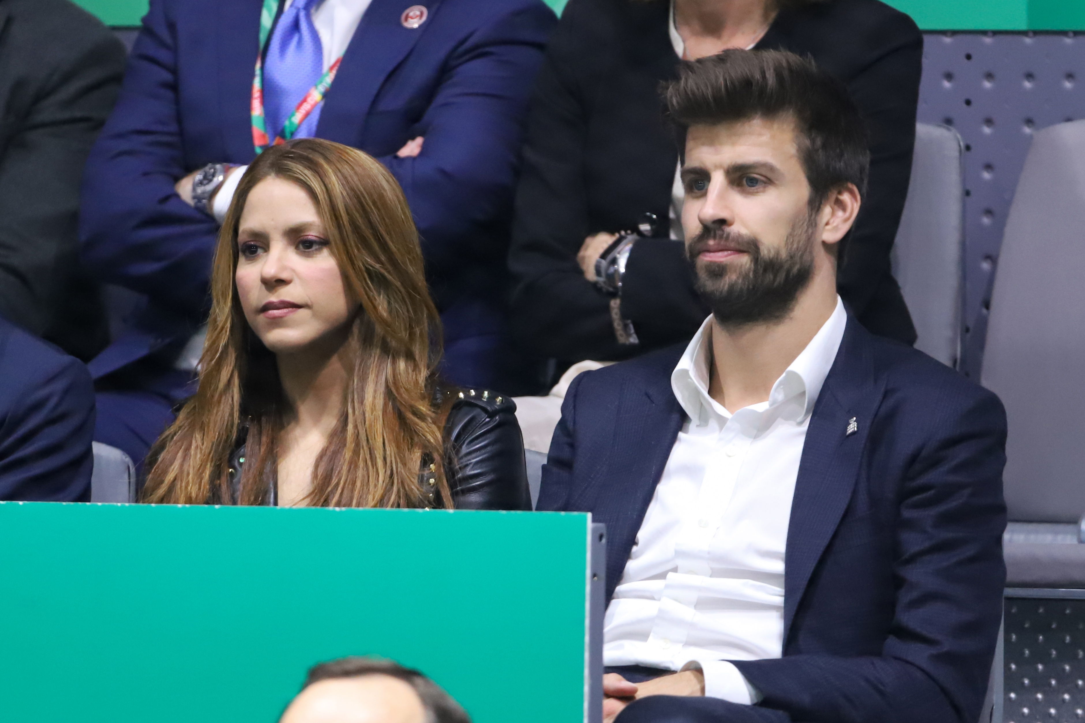 Shakira y Gerard Piqué asisten a la final de la Copa Davis en la Caja Mágica el 24 de noviembre de 2019 en Madrid, España. | Fuente: Getty Images