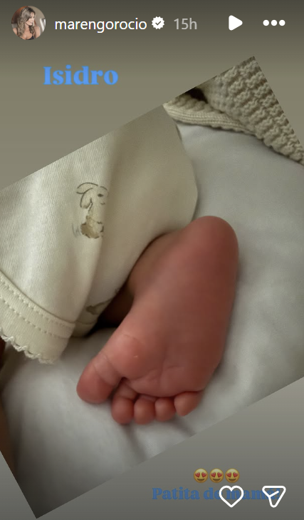 Piecito de Isidro. | Foto: instagram.com/marengorocio