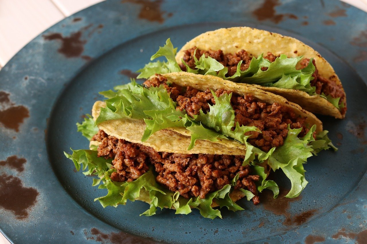 Plato de tacos / Imagen tomada de: Pixabay