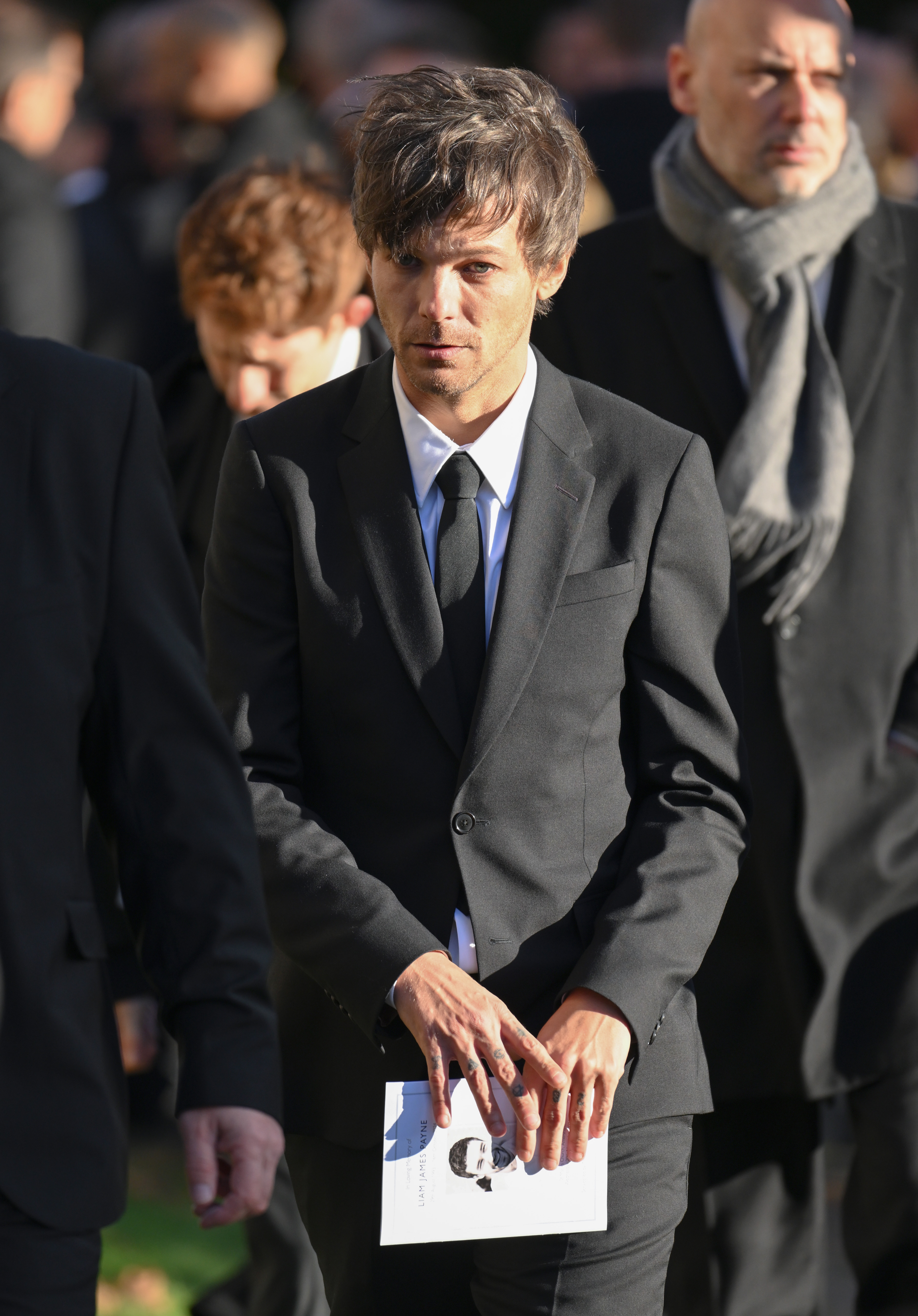 Louis Tomlinson en el funeral de Liam Payne en Amersham, Inglaterra, el 20 de noviembre de 2024 | Fuente: Getty Images