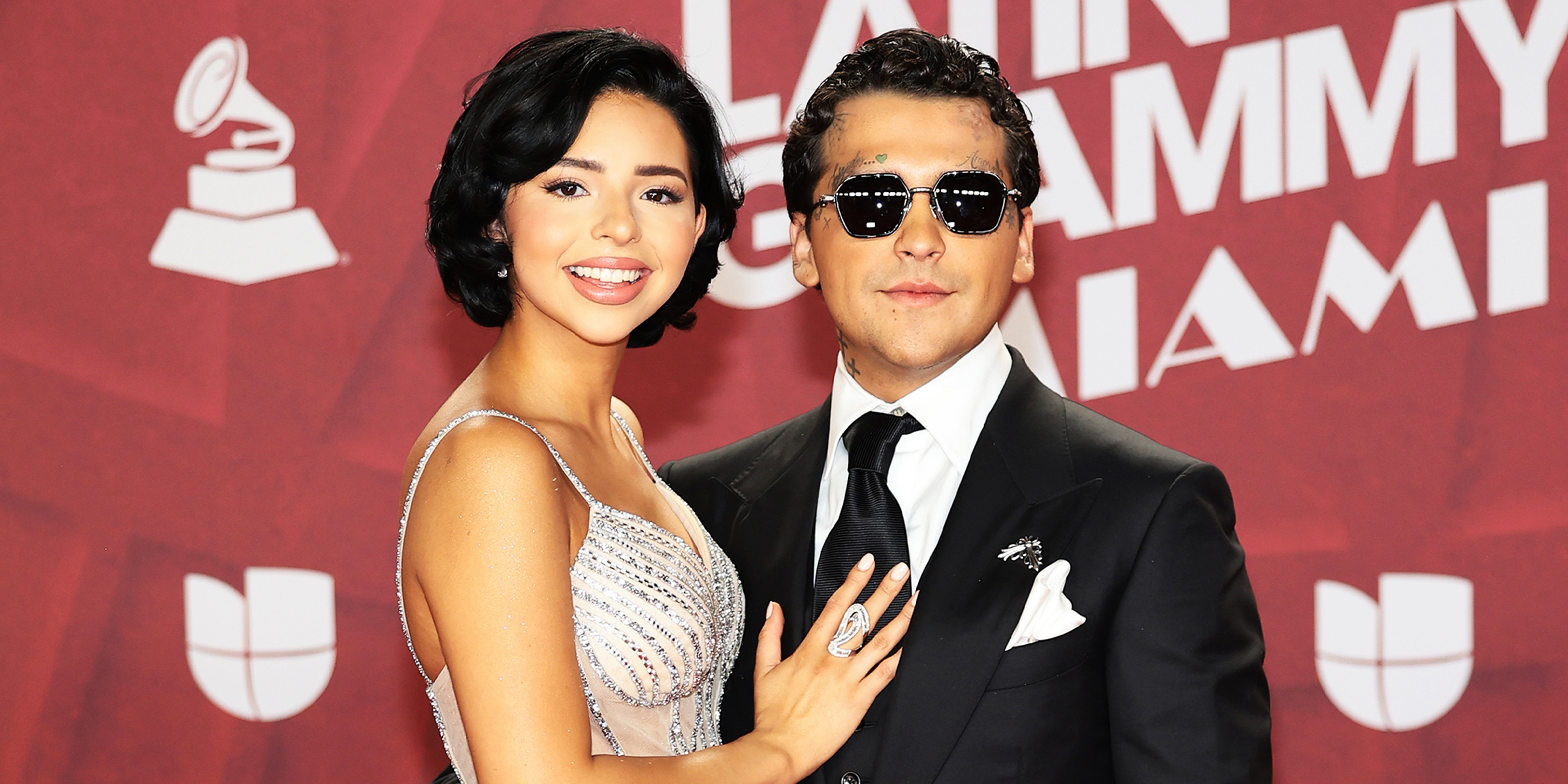 Ángela Aguilar y Christian Nodal. | Fuente: Getty Images