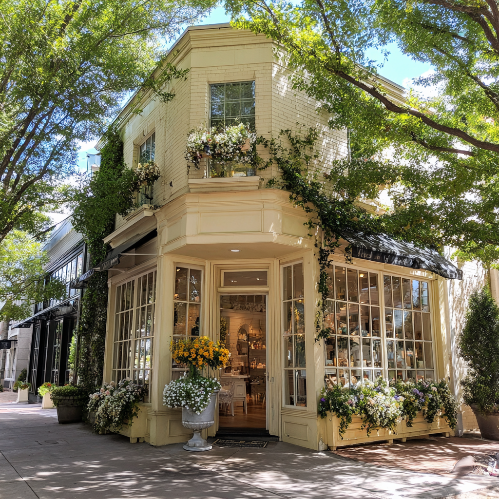 L'esterno di una boutique Fonte: Midjourney