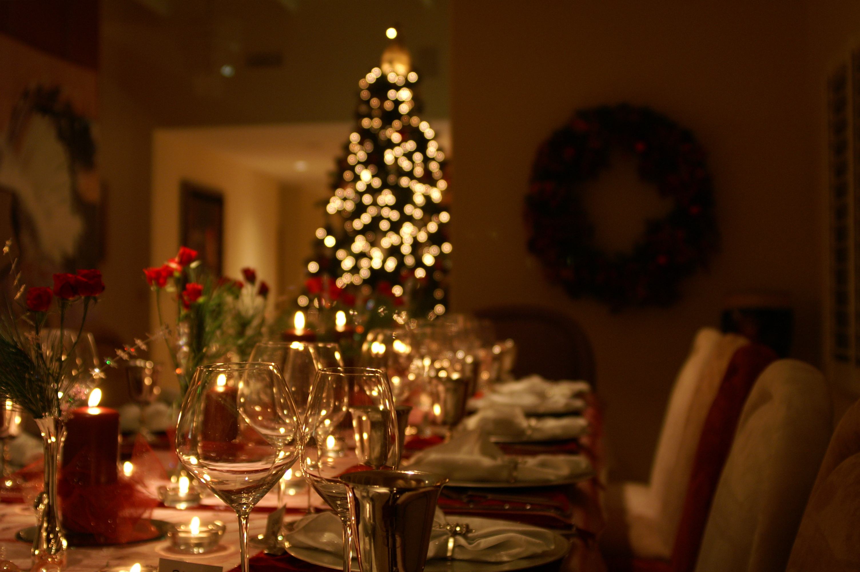 Una cena de Navidad vacía | Foto: Shutterstock