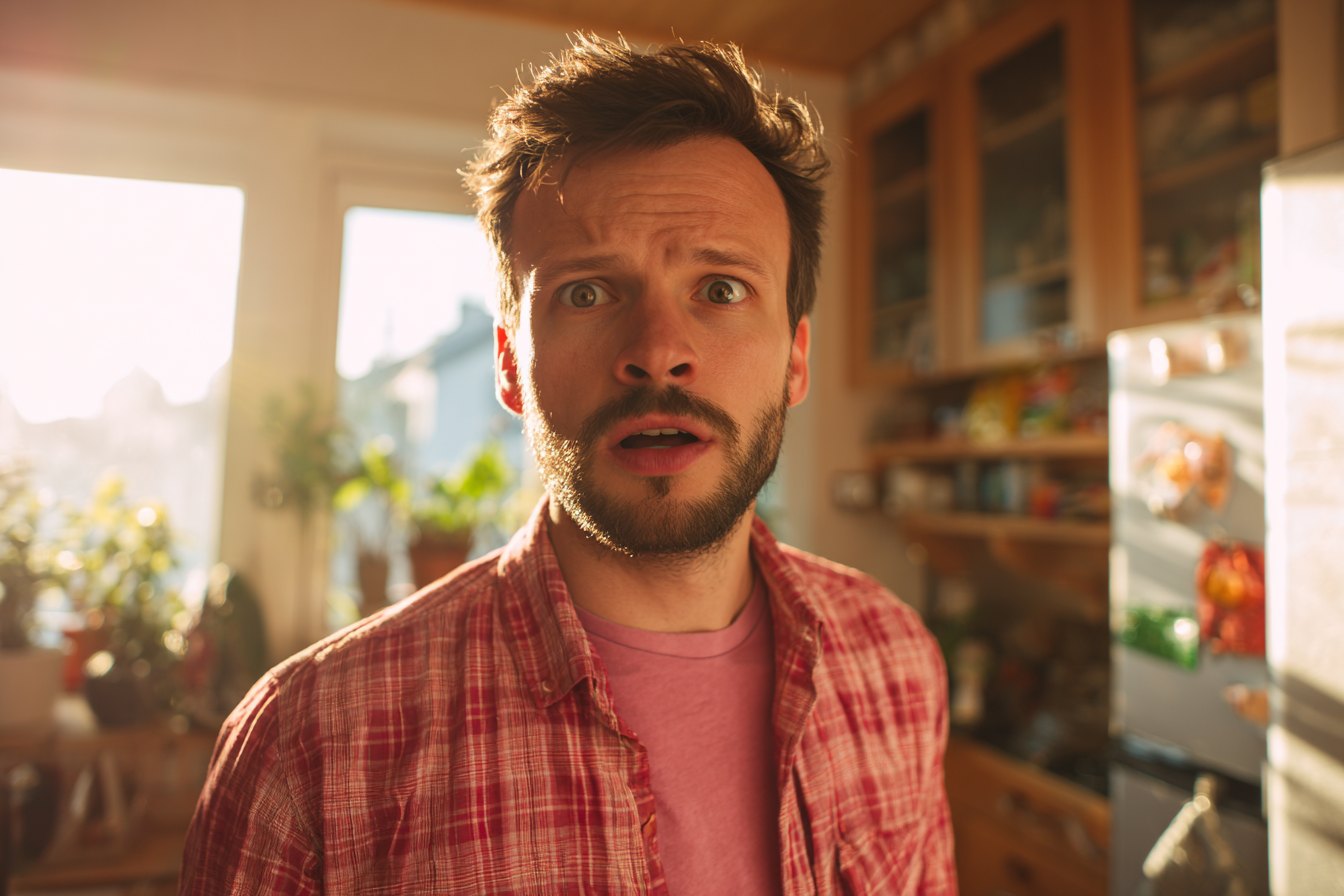 Un hombre de pie en su casa | Fuente: Midjourney