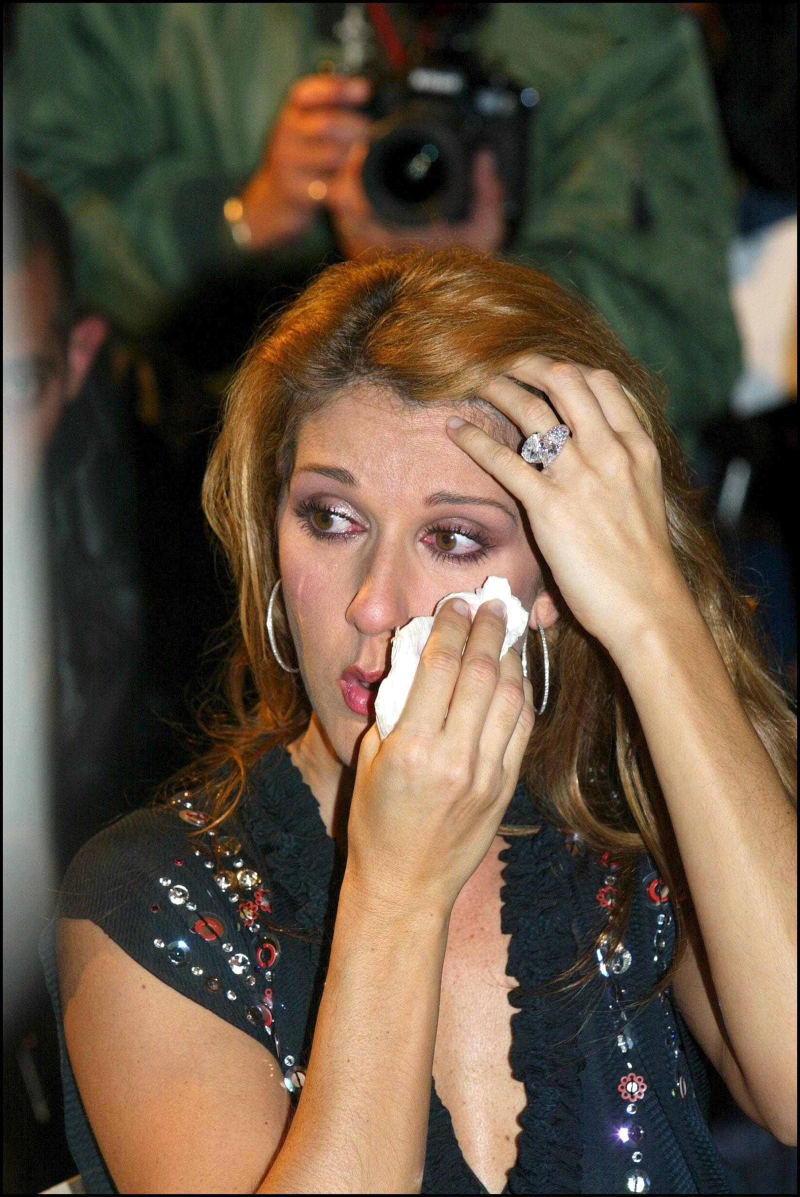 Celine Dion en Bruselas, Bélgica, el 21 de octubre de 2002. | Foto: Getty Images
