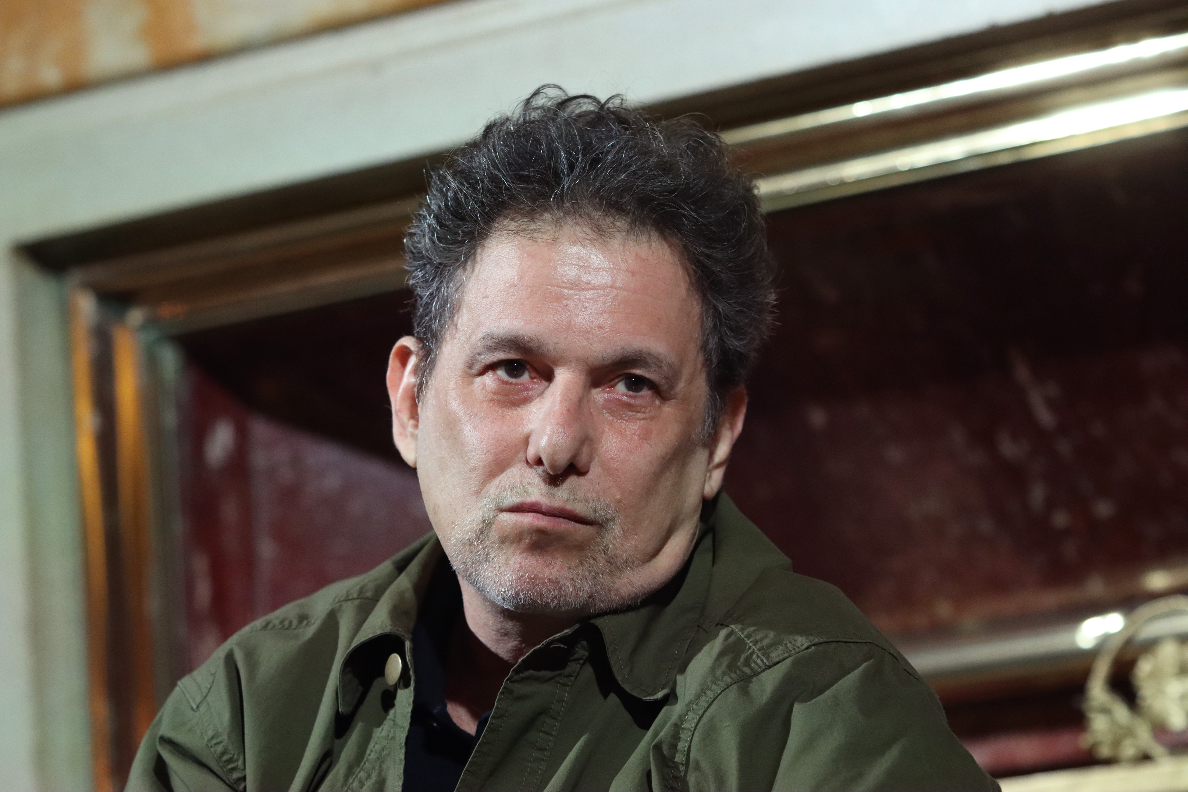 Andrés Calamaro asiste a una conferencia de prensa en el Teatro Metropolitan el 10 de octubre de 2023 en la Ciudad de México, México. | Fuente: Getty Images
