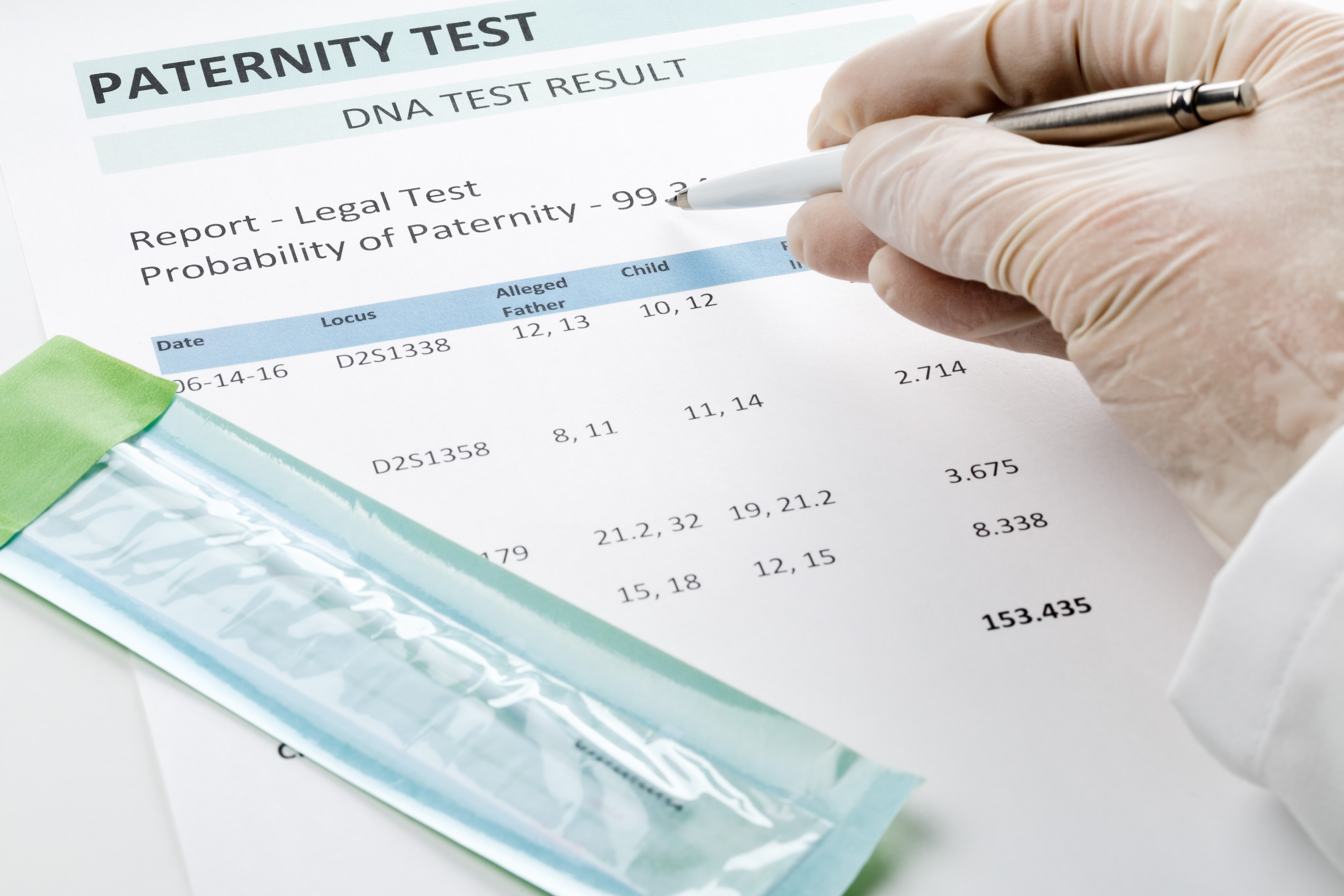 Un profesional estudiando una prueba de paternidad. | Foto: Shutterstock