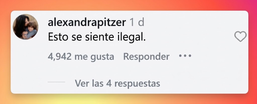 Esta reacción se suma a las crecientes especulaciones en torno a la situación, y algunos lectores sugieren que la historia podría ser más complicada de lo que parece a primera vista. | Fuente: Instagram/usmagazine