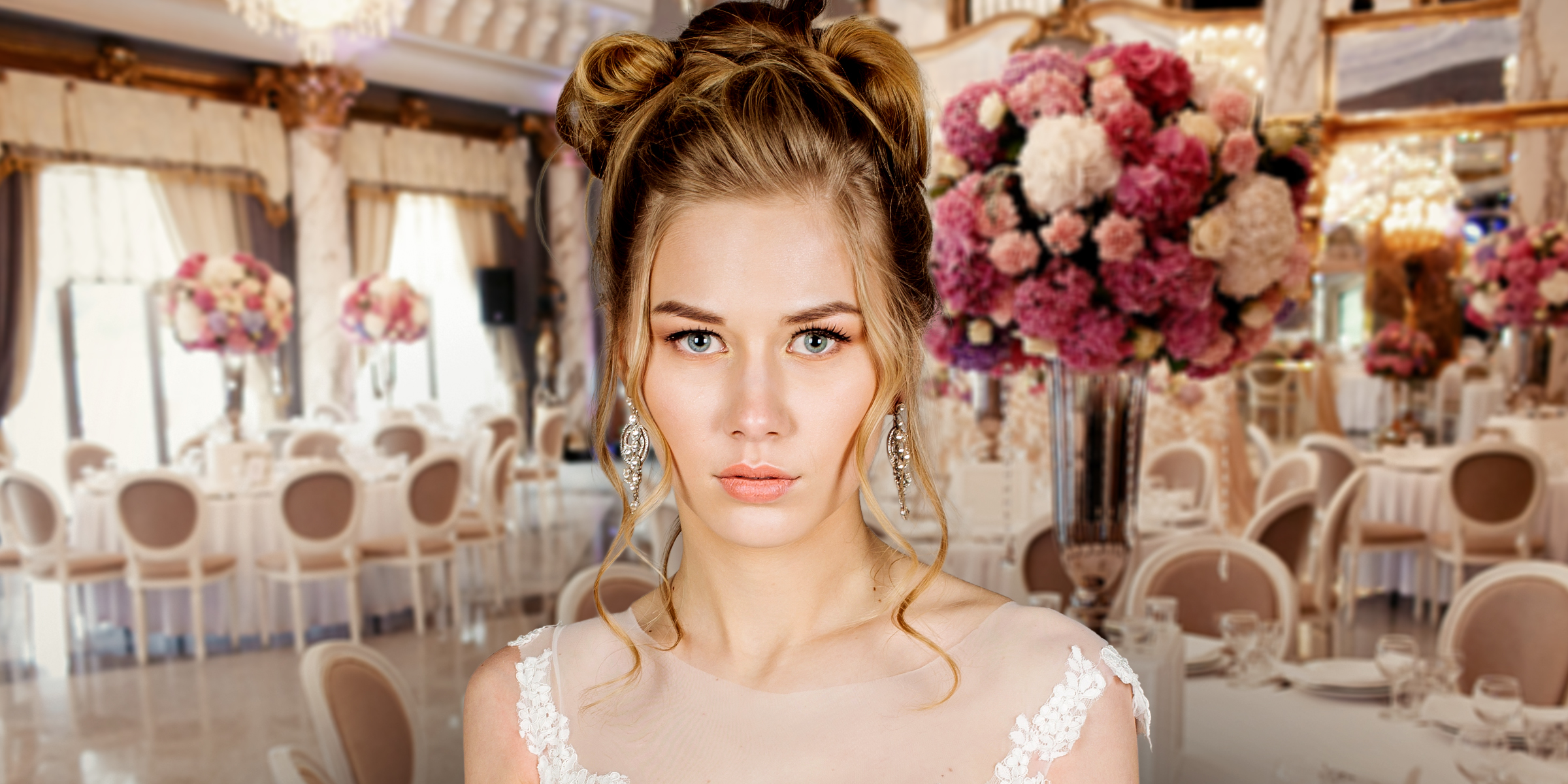 Una novia mirando al frente | Fuente: Shutterstock