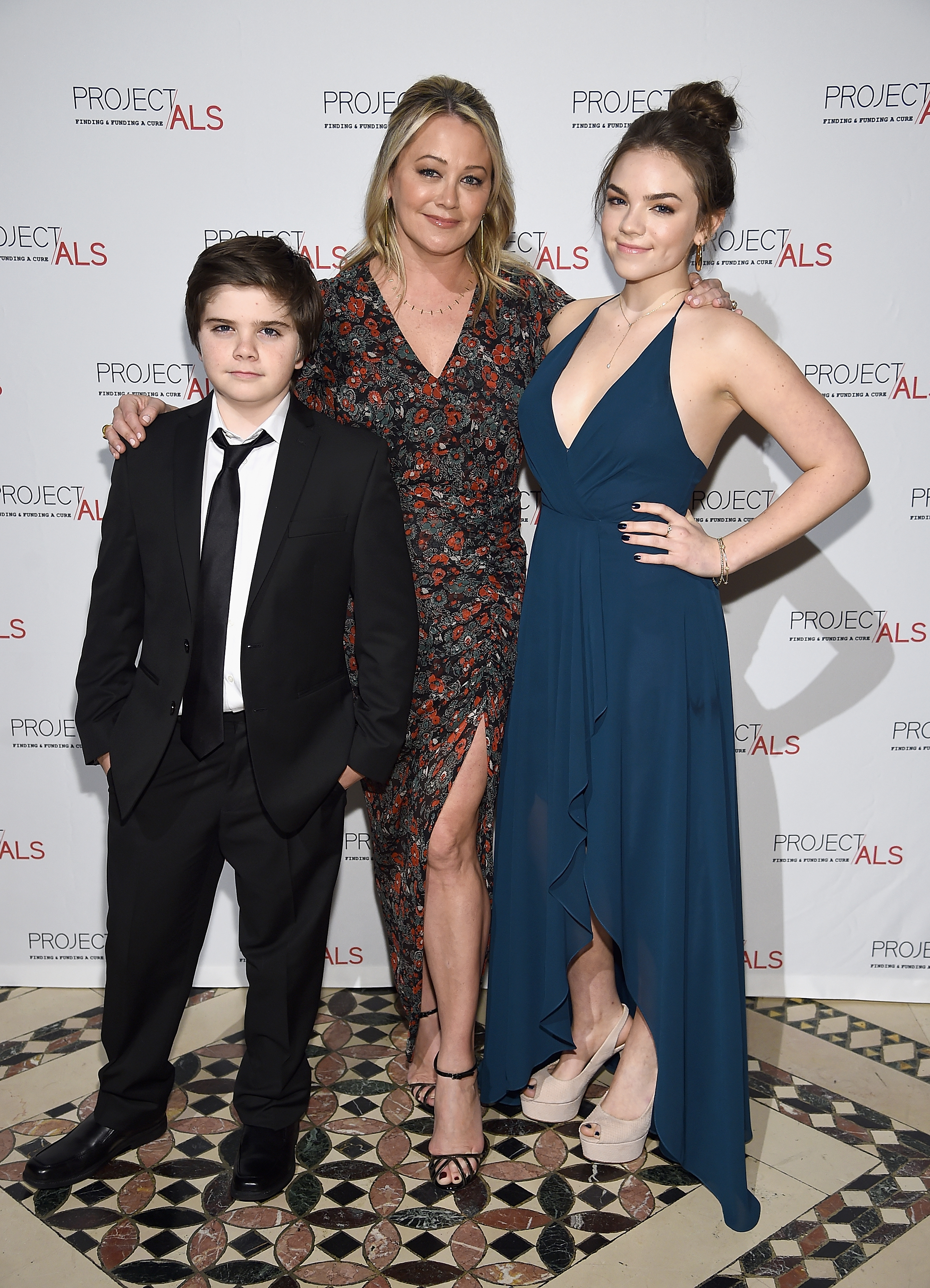 Quinlin Stiller, Christine Taylor y Ella Olivia Stiller en la gala 2018 Project ALS, el 24 de octubre de 2018, en Nueva York. | Foto: Getty Images