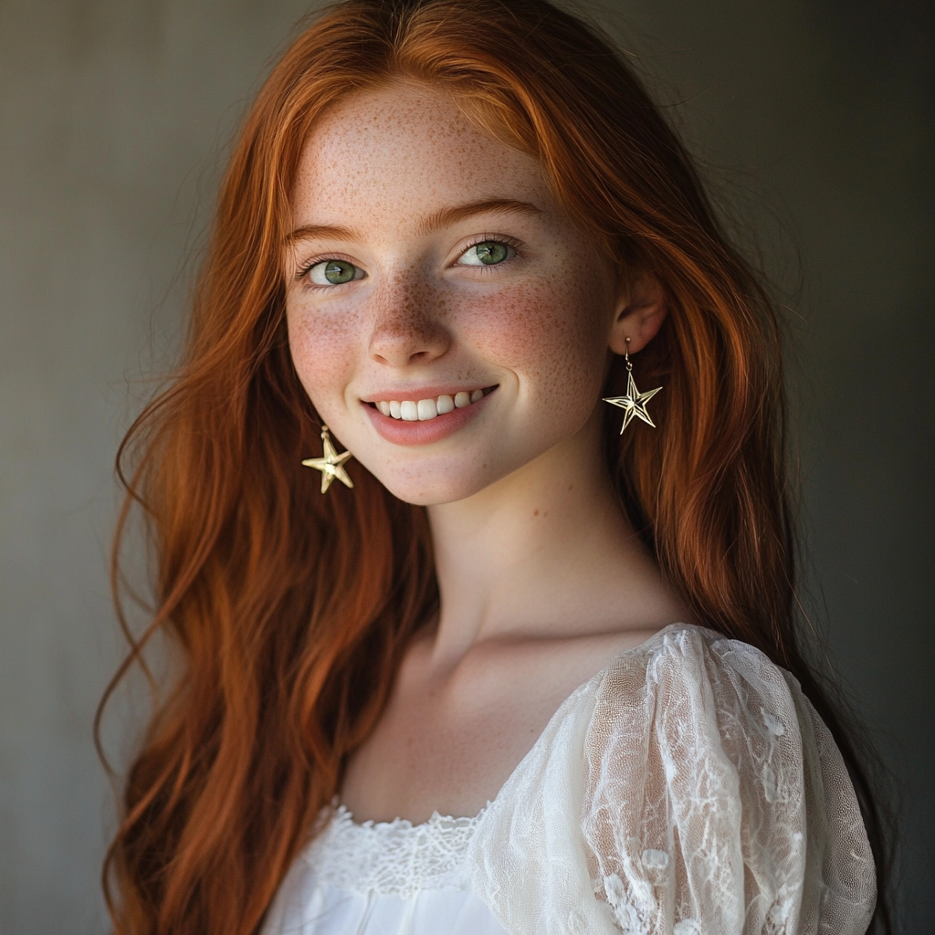 Una adolescente sonriente | Fuente: Midjourney