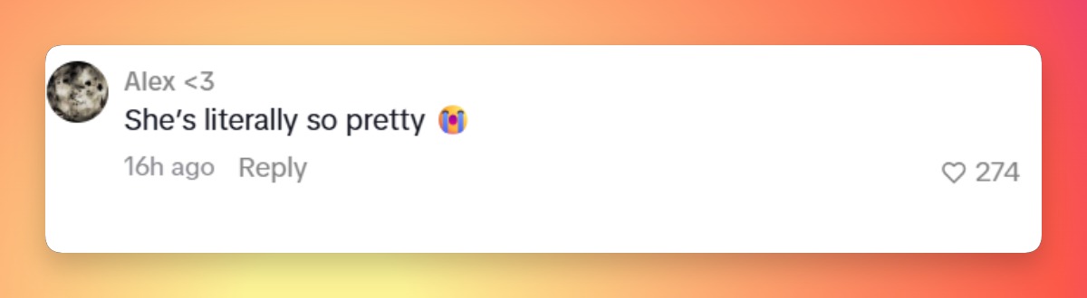 Una de sus últimas publicaciones no tardó en despertar la admiración de sus seguidores, y un comentarista se sumó a cientos de personas más para elogiar su último look. | Fuente: TikTok/josie totah