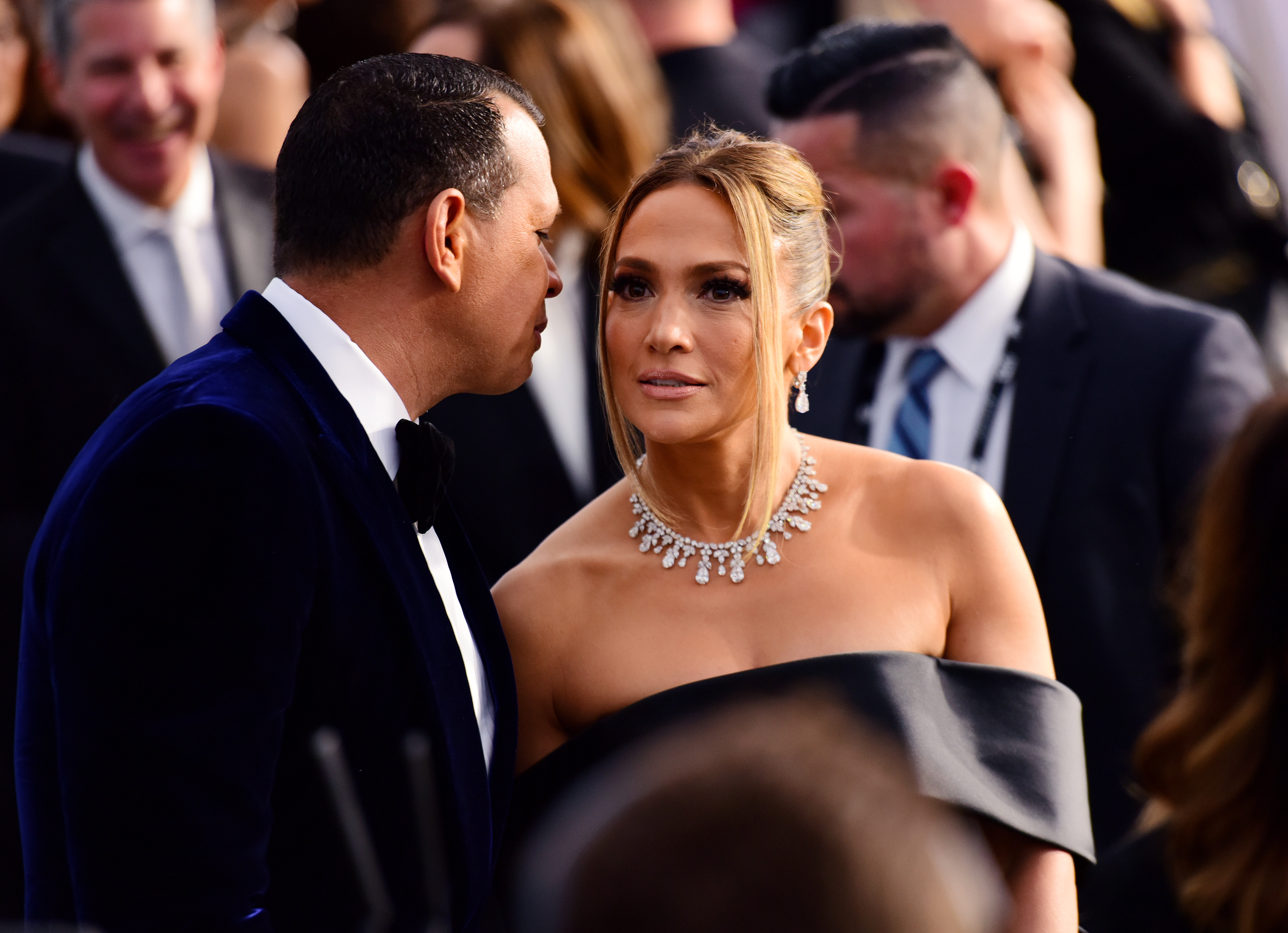 Jennifer Lopez y Alex Rodriguez asisten a la 26ª entrega anual de los Screen Actors Guild Awards en The Shrine Auditorium el 19 de enero de 2020 en Los Ángeles, California | Fuente: Getty Images