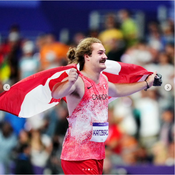 Foto del Campeón Olímpico Ethan Katzberg publicada el 5 de agosto de 2024 | Fuente: Instagram/ethankatzberg