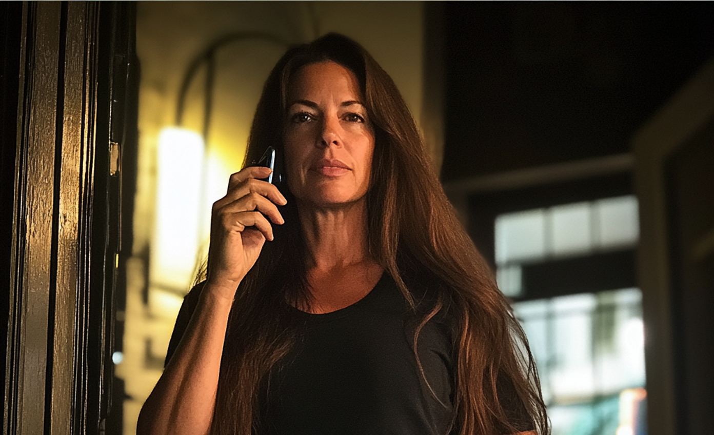 Una mujer hablando por teléfono | Fuente: Midjourney