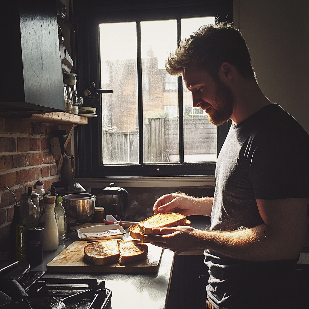 Un hombre en la cocina | Fuente: Midjourney