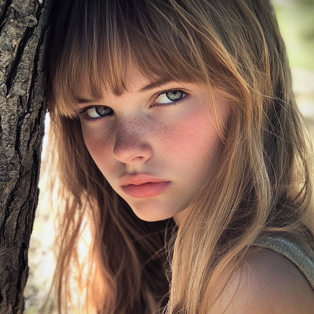 Una adolescente enfadada | Fuente: Midjourney