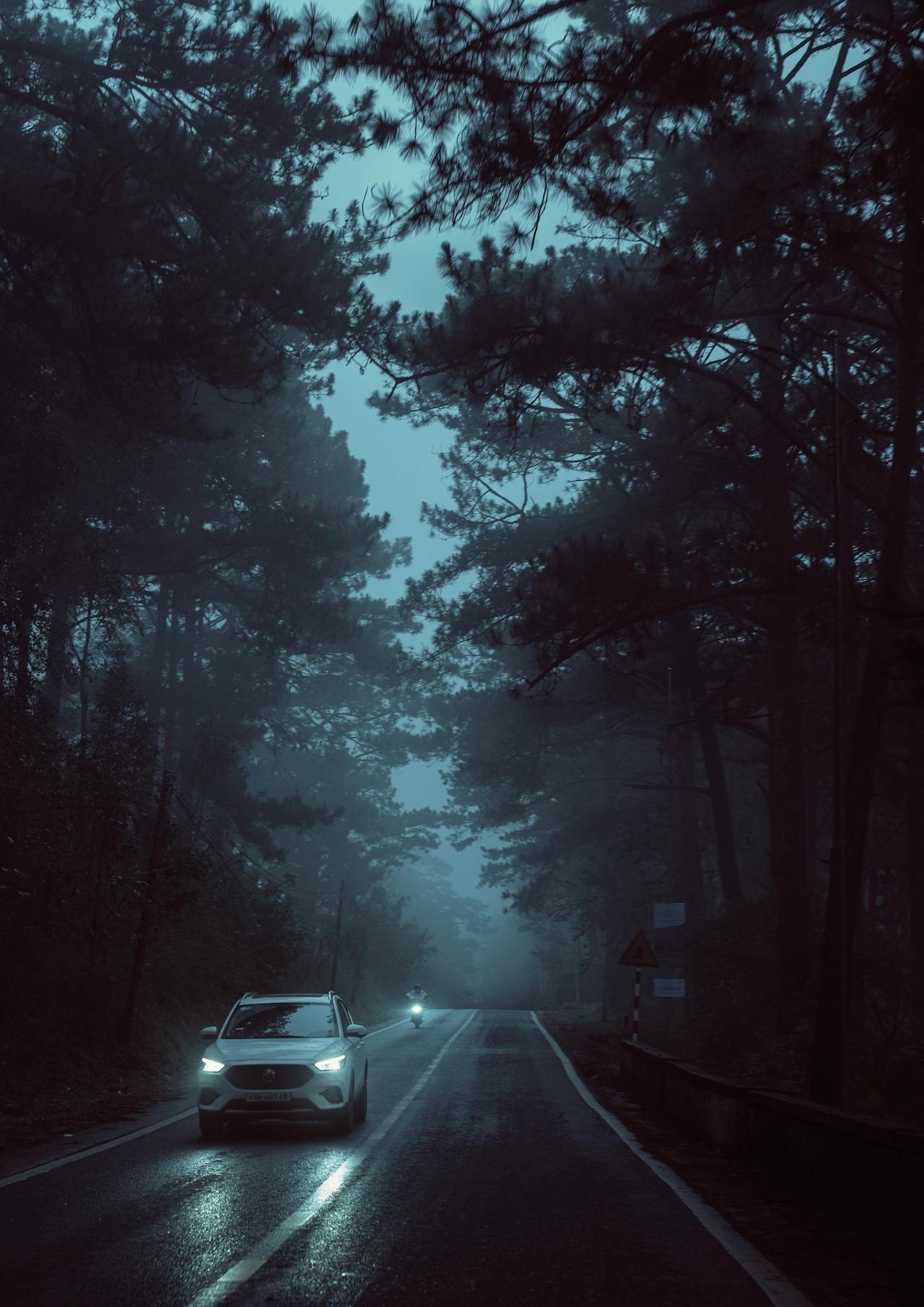 Un automóvil pasando por una carretera en un día lluvioso | Fuente: Pexels