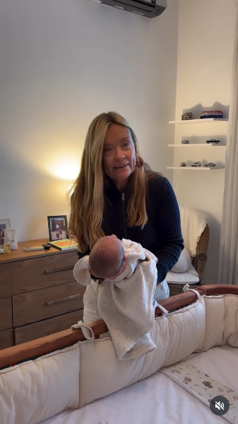 María Eugenia Fernández Rousse junto a su nieto, Enzo | Fuente: Instagram/lastrillizasoro