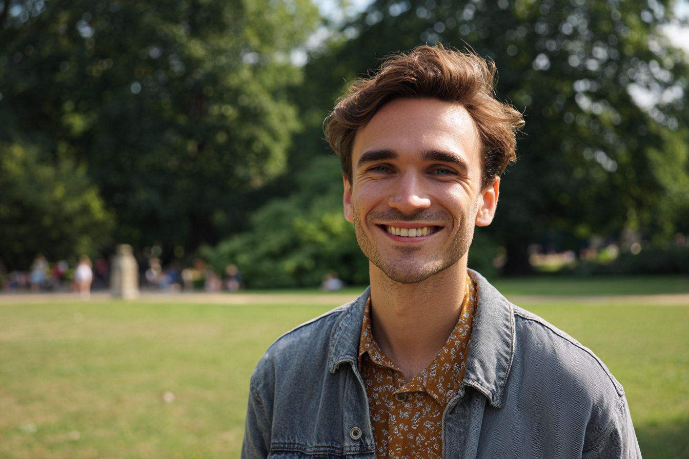 Un hombre sonriendo | Fuente: Midjourney